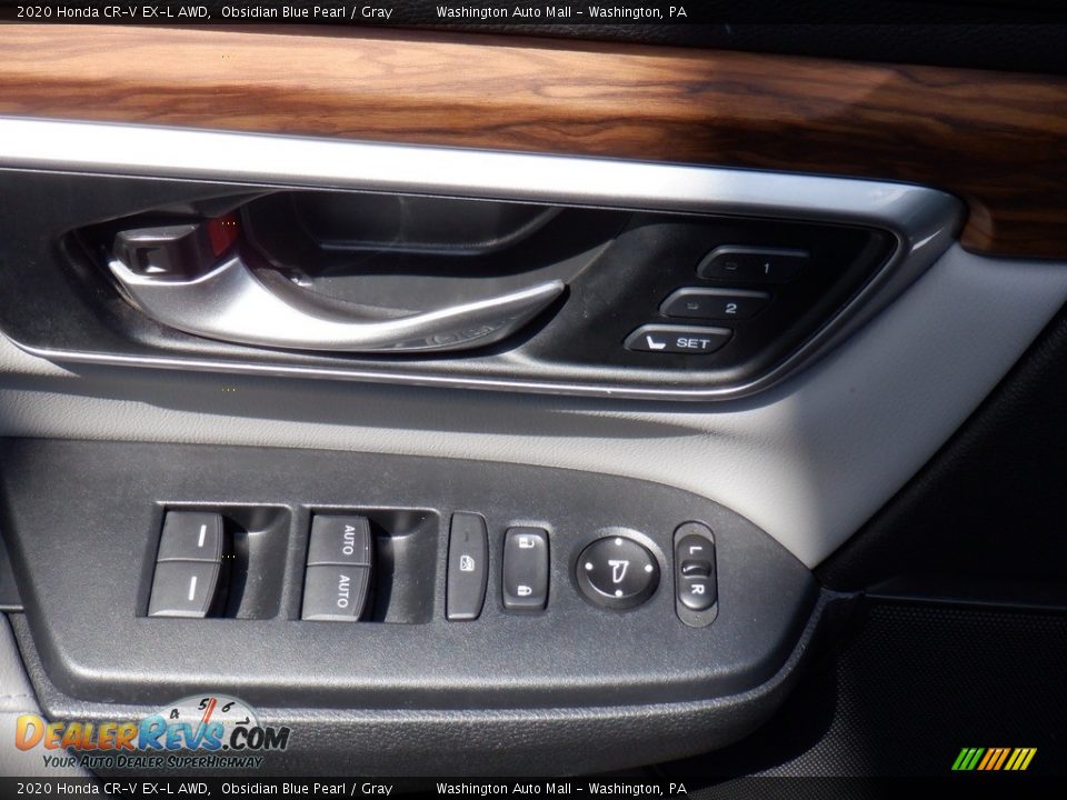 2020 Honda CR-V EX-L AWD Obsidian Blue Pearl / Gray Photo #13