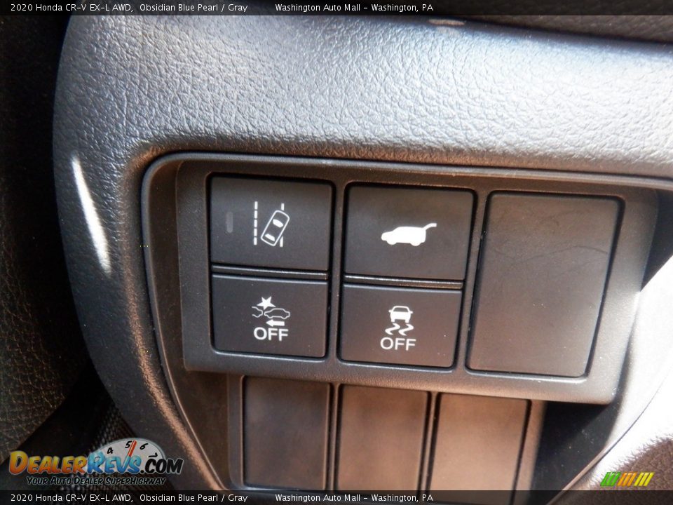 2020 Honda CR-V EX-L AWD Obsidian Blue Pearl / Gray Photo #14