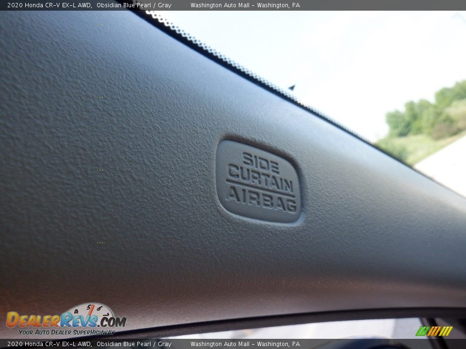 2020 Honda CR-V EX-L AWD Obsidian Blue Pearl / Gray Photo #15