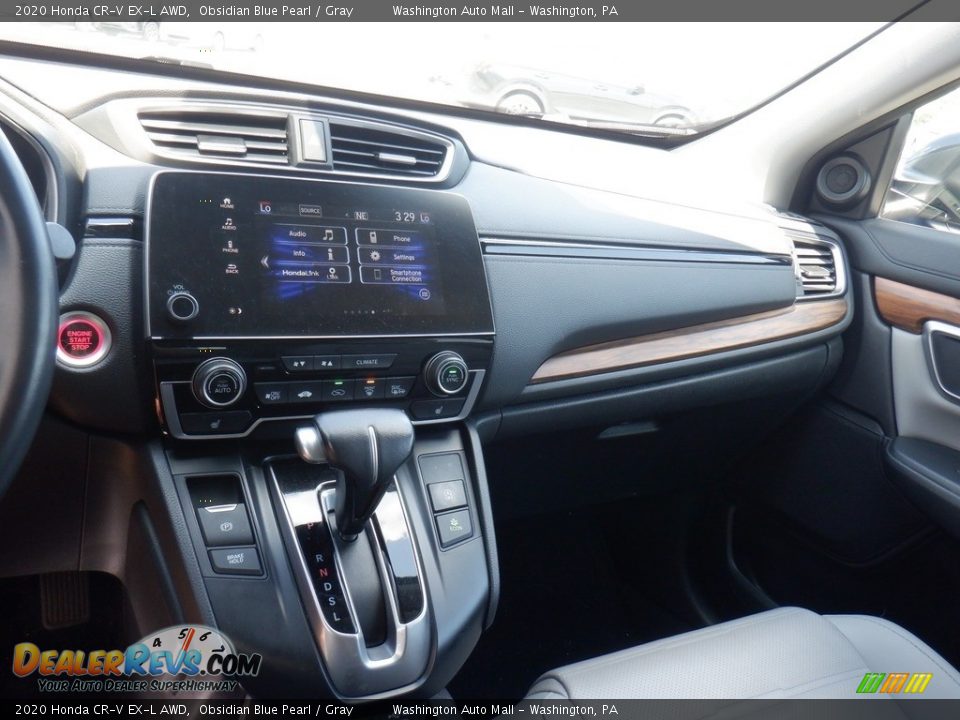 2020 Honda CR-V EX-L AWD Obsidian Blue Pearl / Gray Photo #16