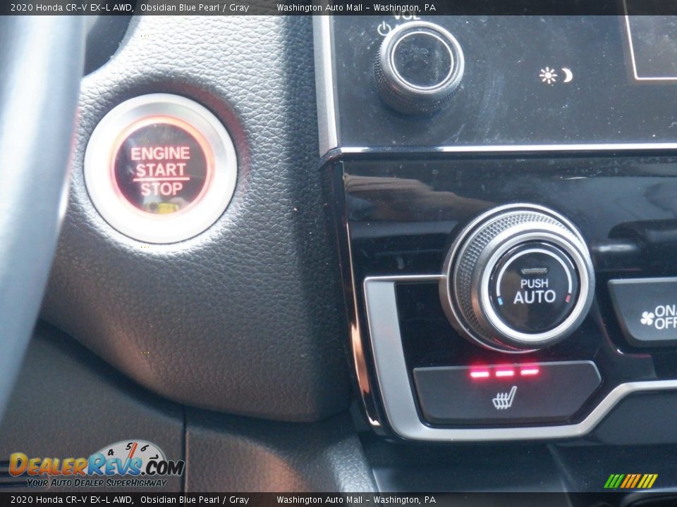 2020 Honda CR-V EX-L AWD Obsidian Blue Pearl / Gray Photo #17