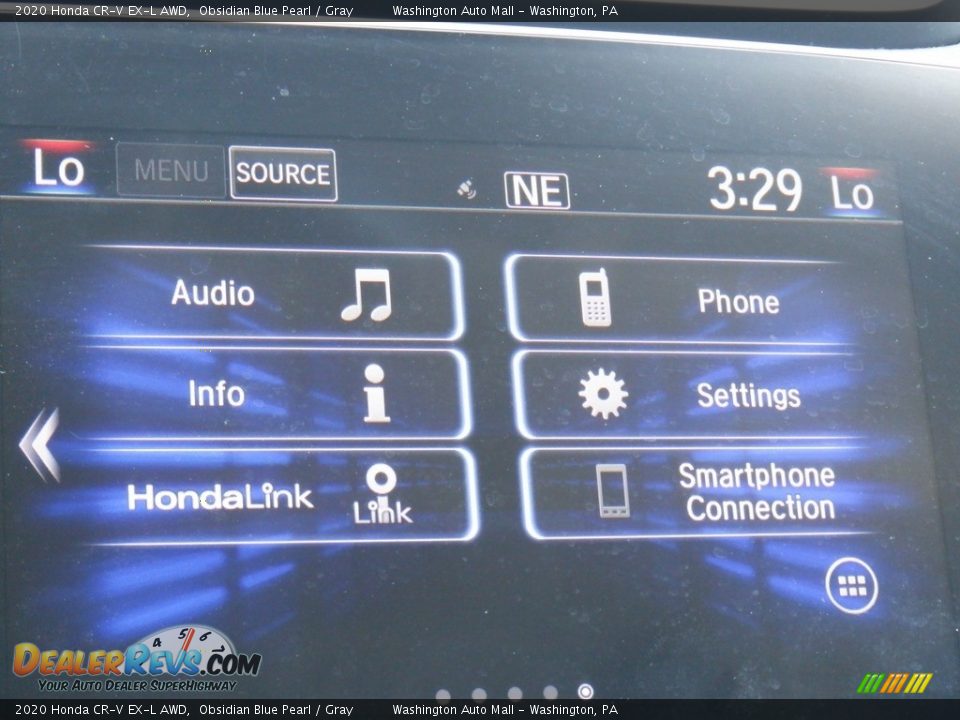 2020 Honda CR-V EX-L AWD Obsidian Blue Pearl / Gray Photo #18