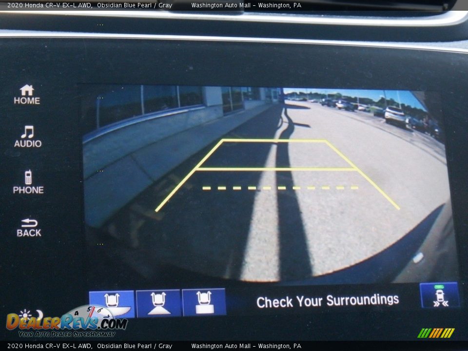 2020 Honda CR-V EX-L AWD Obsidian Blue Pearl / Gray Photo #20