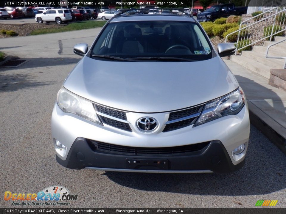 2014 Toyota RAV4 XLE AWD Classic Silver Metallic / Ash Photo #12