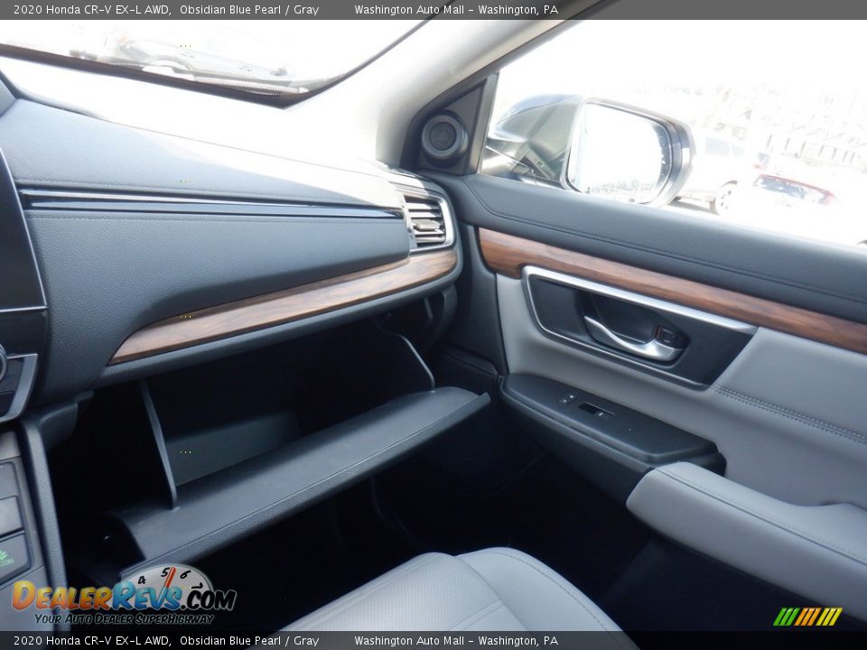 2020 Honda CR-V EX-L AWD Obsidian Blue Pearl / Gray Photo #25