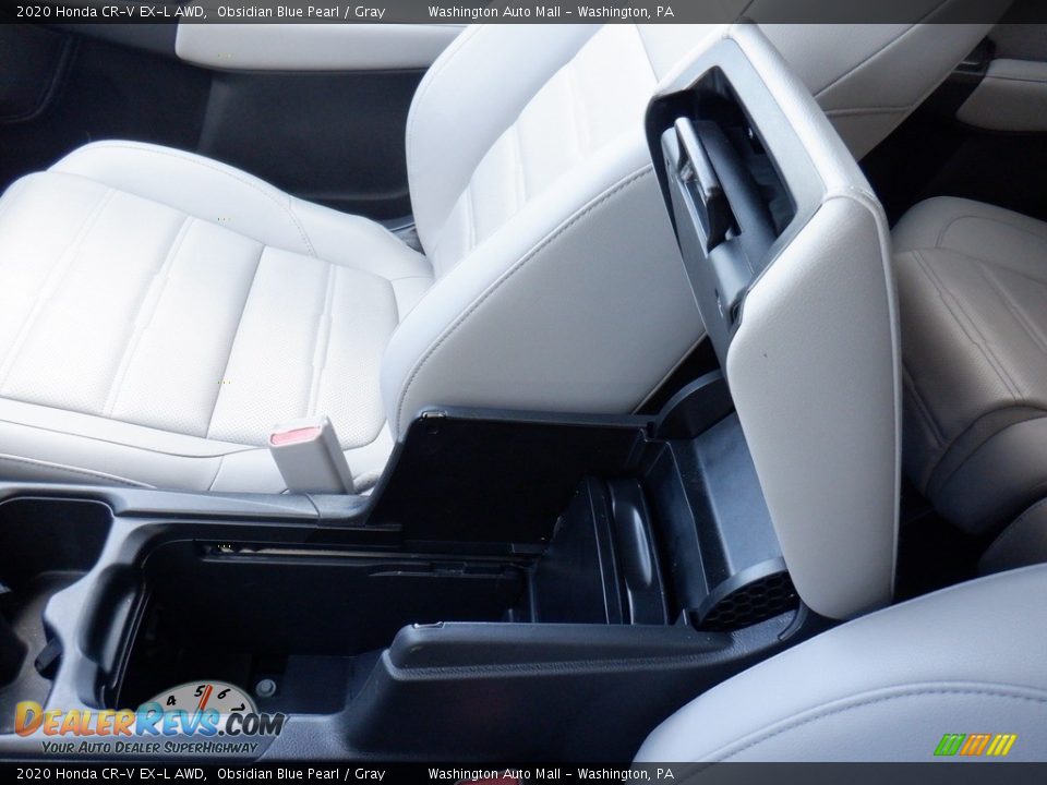 2020 Honda CR-V EX-L AWD Obsidian Blue Pearl / Gray Photo #26