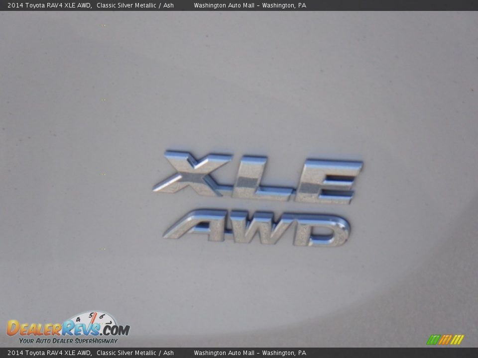 2014 Toyota RAV4 XLE AWD Classic Silver Metallic / Ash Photo #18