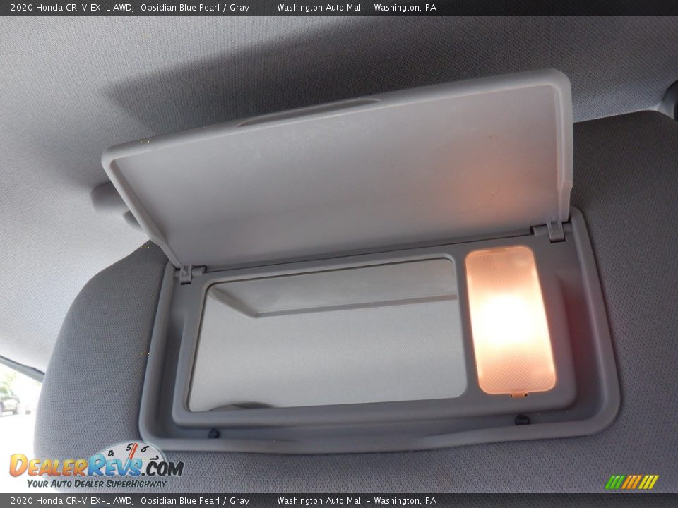 2020 Honda CR-V EX-L AWD Obsidian Blue Pearl / Gray Photo #27