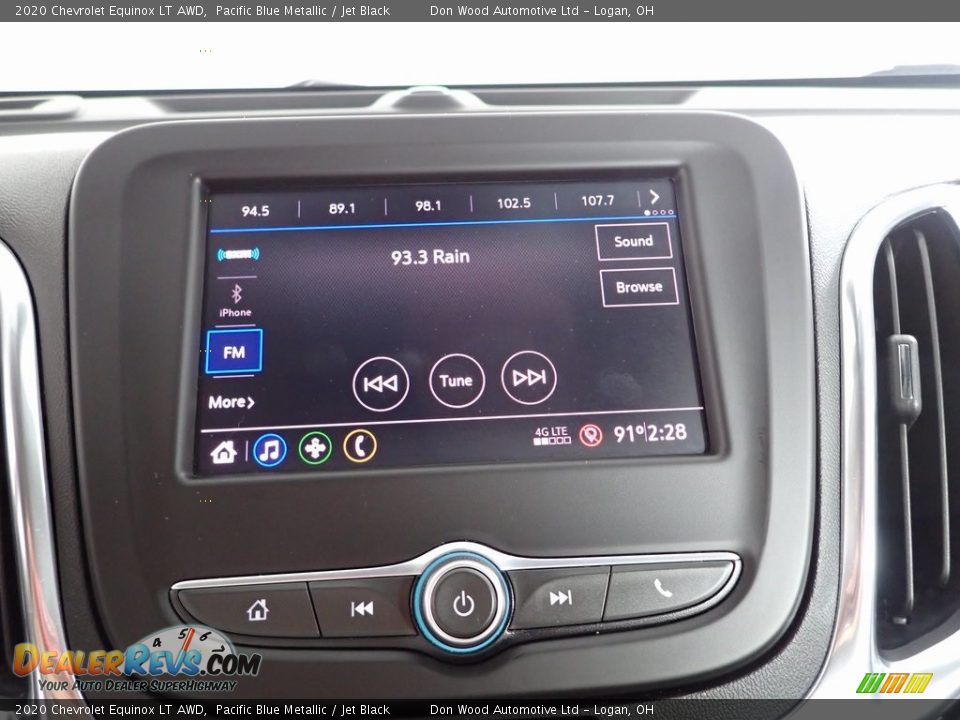 2020 Chevrolet Equinox LT AWD Pacific Blue Metallic / Jet Black Photo #2