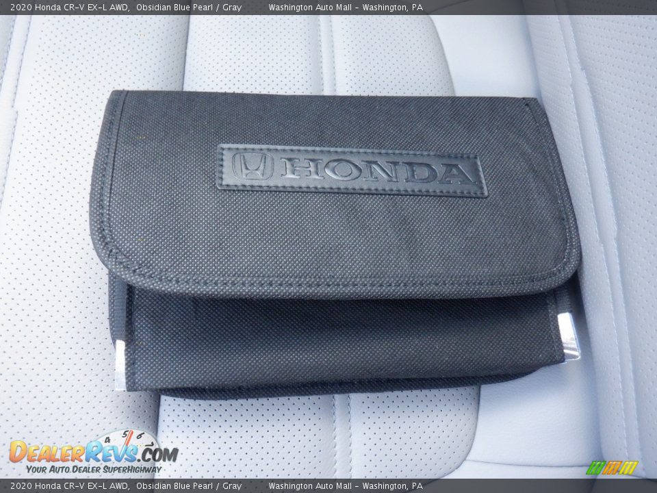 2020 Honda CR-V EX-L AWD Obsidian Blue Pearl / Gray Photo #31