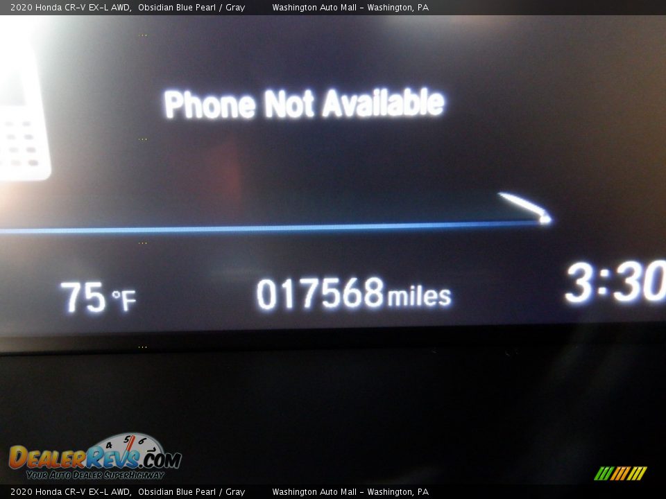 2020 Honda CR-V EX-L AWD Obsidian Blue Pearl / Gray Photo #33