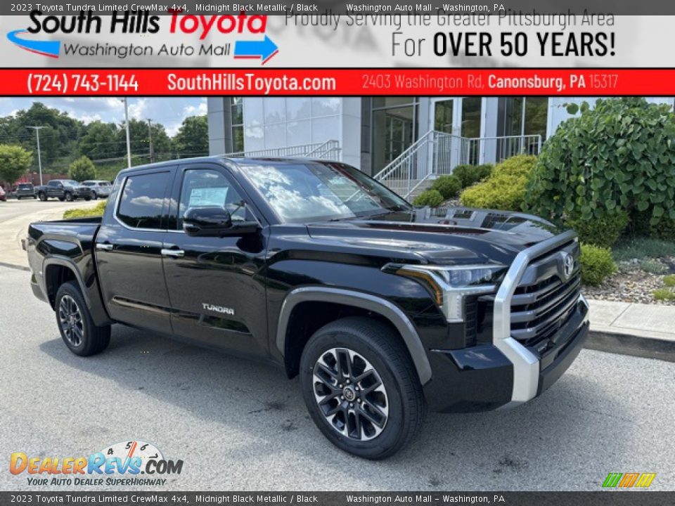 2023 Toyota Tundra Limited CrewMax 4x4 Midnight Black Metallic / Black Photo #1