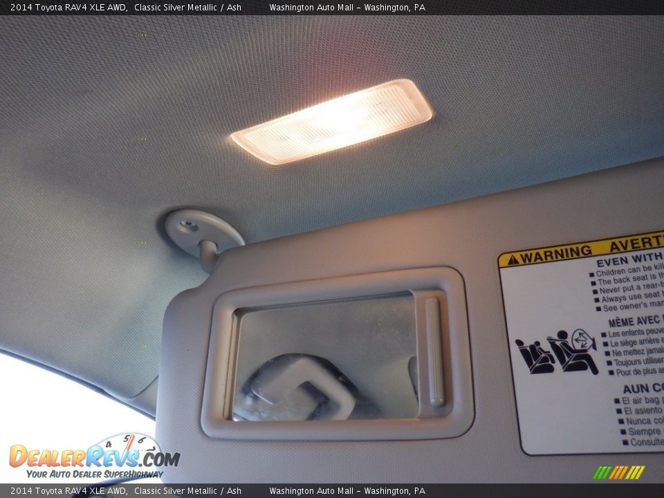 2014 Toyota RAV4 XLE AWD Classic Silver Metallic / Ash Photo #26
