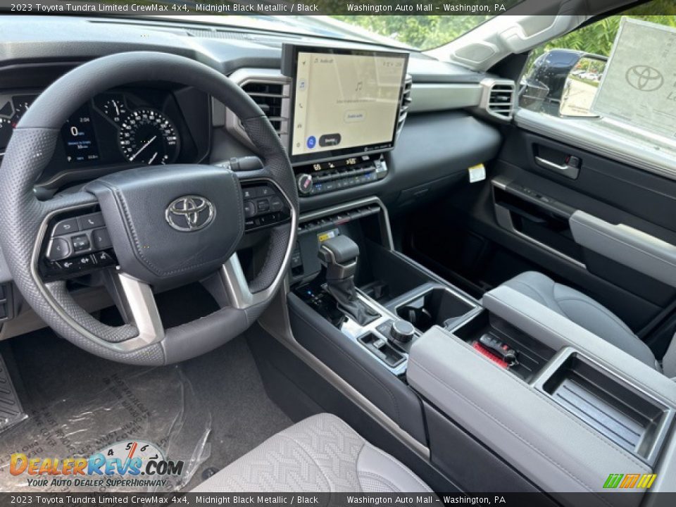 Black Interior - 2023 Toyota Tundra Limited CrewMax 4x4 Photo #3