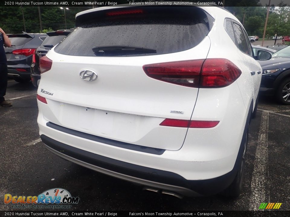 2020 Hyundai Tucson Ultimate AWD Cream White Pearl / Beige Photo #4