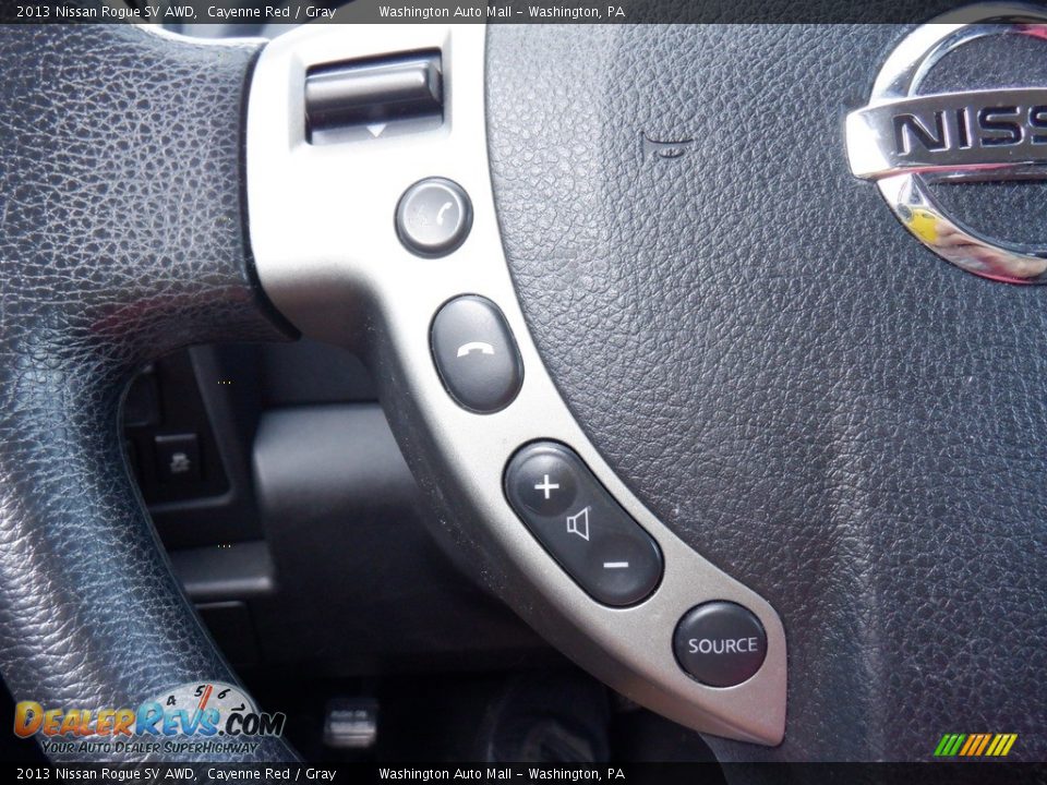 2013 Nissan Rogue SV AWD Cayenne Red / Gray Photo #6