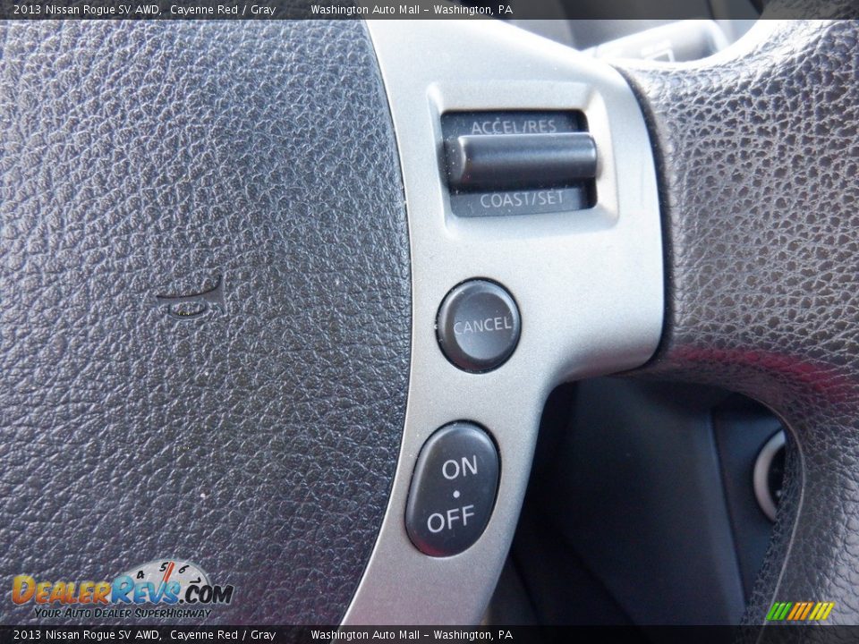 2013 Nissan Rogue SV AWD Cayenne Red / Gray Photo #7