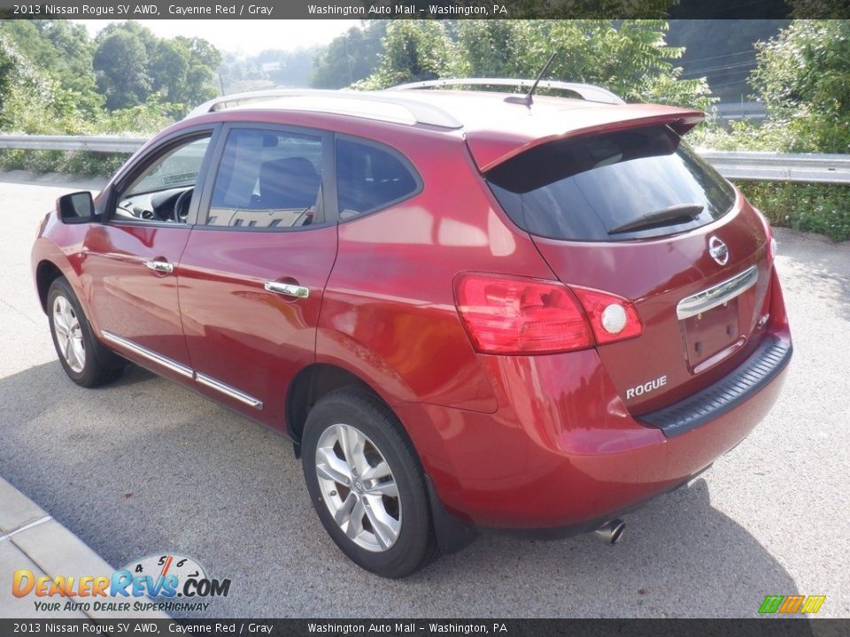 2013 Nissan Rogue SV AWD Cayenne Red / Gray Photo #12