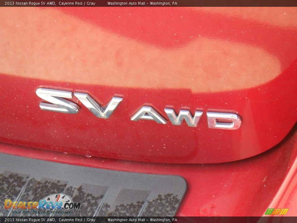 2013 Nissan Rogue SV AWD Cayenne Red / Gray Photo #14