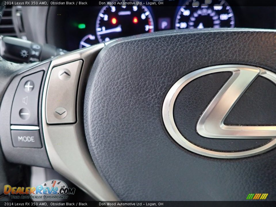 2014 Lexus RX 350 AWD Obsidian Black / Black Photo #18