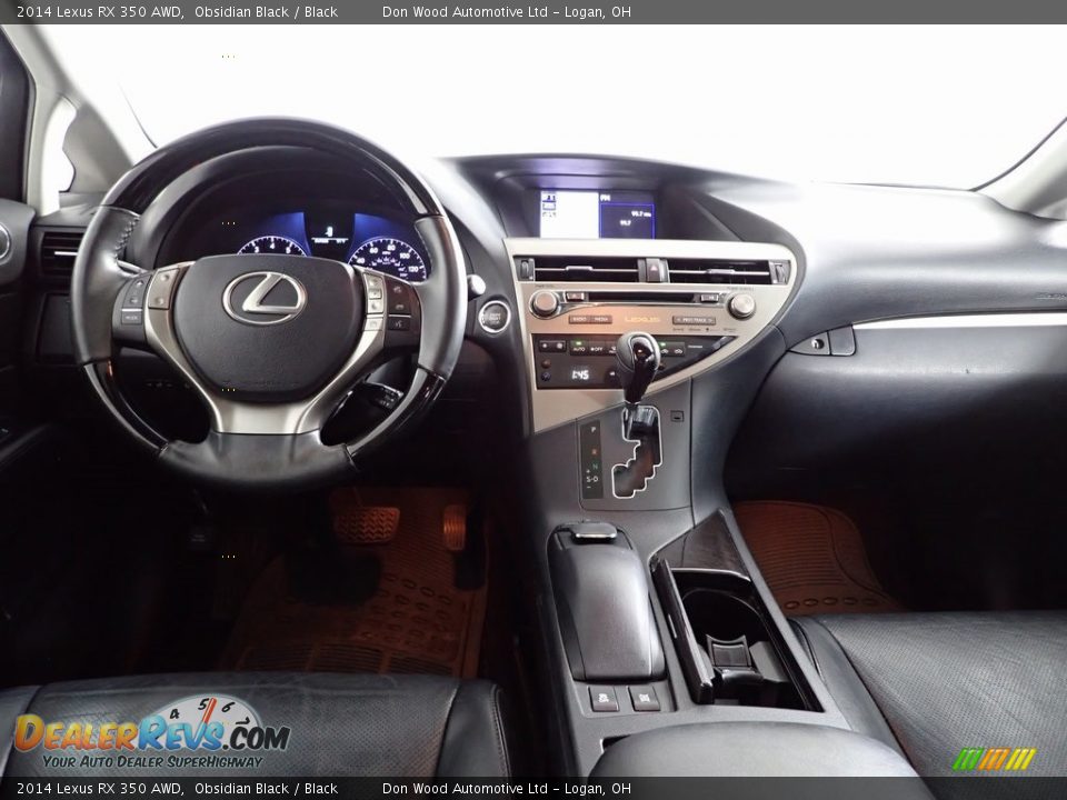 2014 Lexus RX 350 AWD Obsidian Black / Black Photo #26