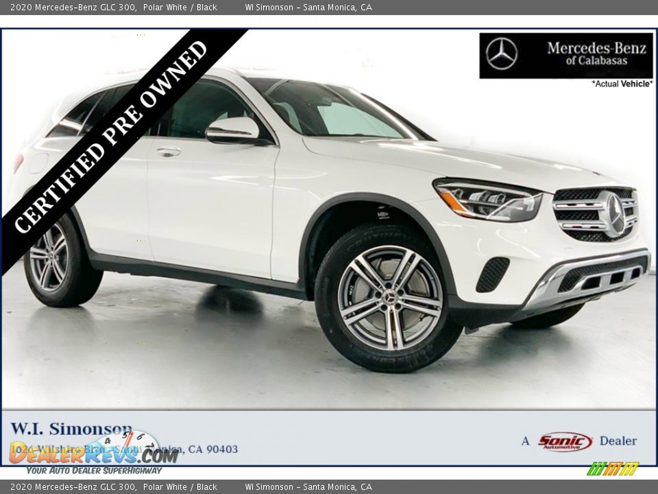 2020 Mercedes-Benz GLC 300 Polar White / Black Photo #1