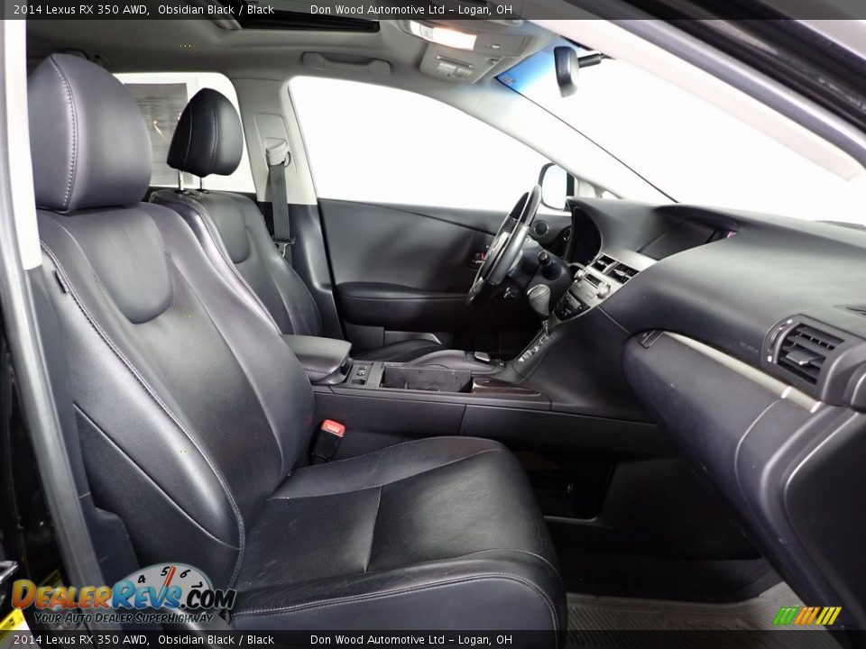 2014 Lexus RX 350 AWD Obsidian Black / Black Photo #28