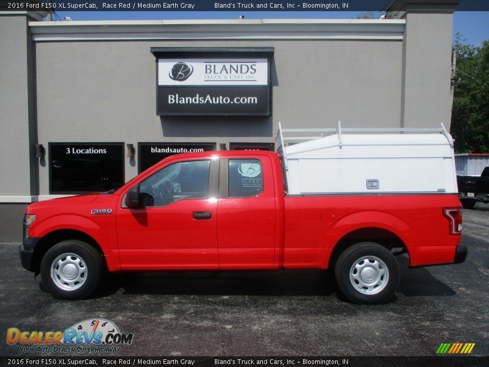 2016 Ford F150 XL SuperCab Race Red / Medium Earth Gray Photo #1