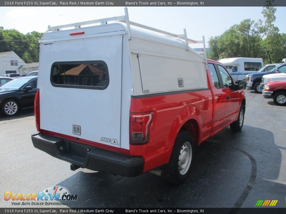 2016 Ford F150 XL SuperCab Race Red / Medium Earth Gray Photo #4