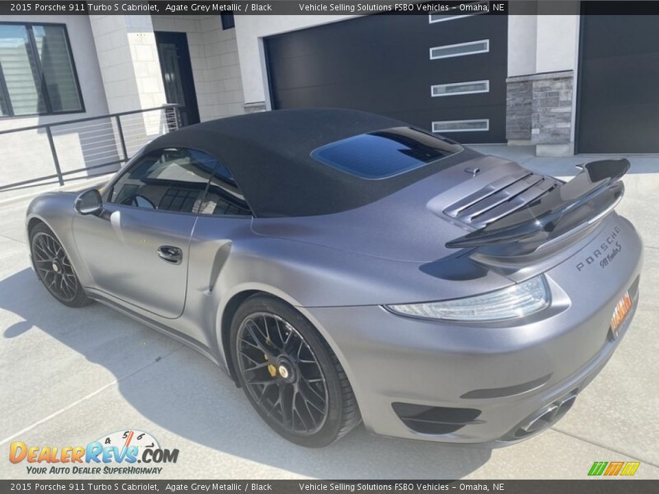2015 Porsche 911 Turbo S Cabriolet Agate Grey Metallic / Black Photo #1