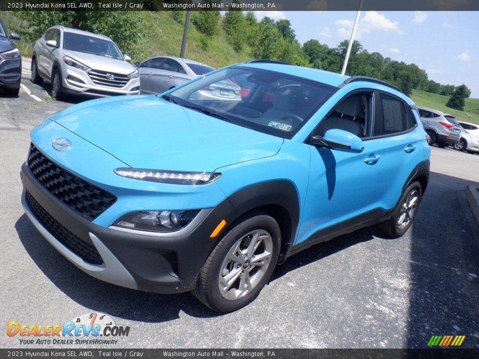 2023 Hyundai Kona SEL AWD Teal Isle / Gray Photo #5