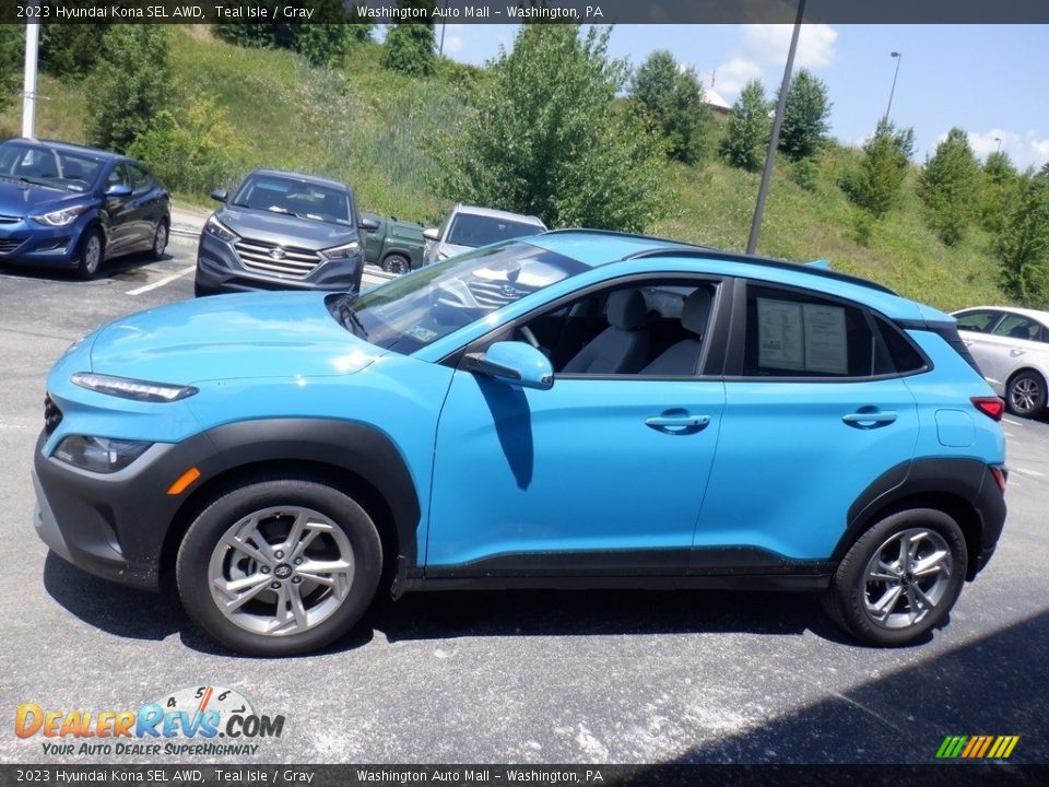 2023 Hyundai Kona SEL AWD Teal Isle / Gray Photo #6