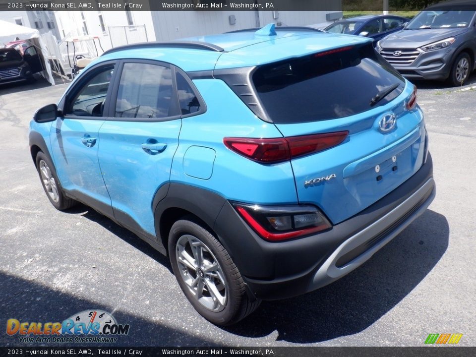 2023 Hyundai Kona SEL AWD Teal Isle / Gray Photo #7