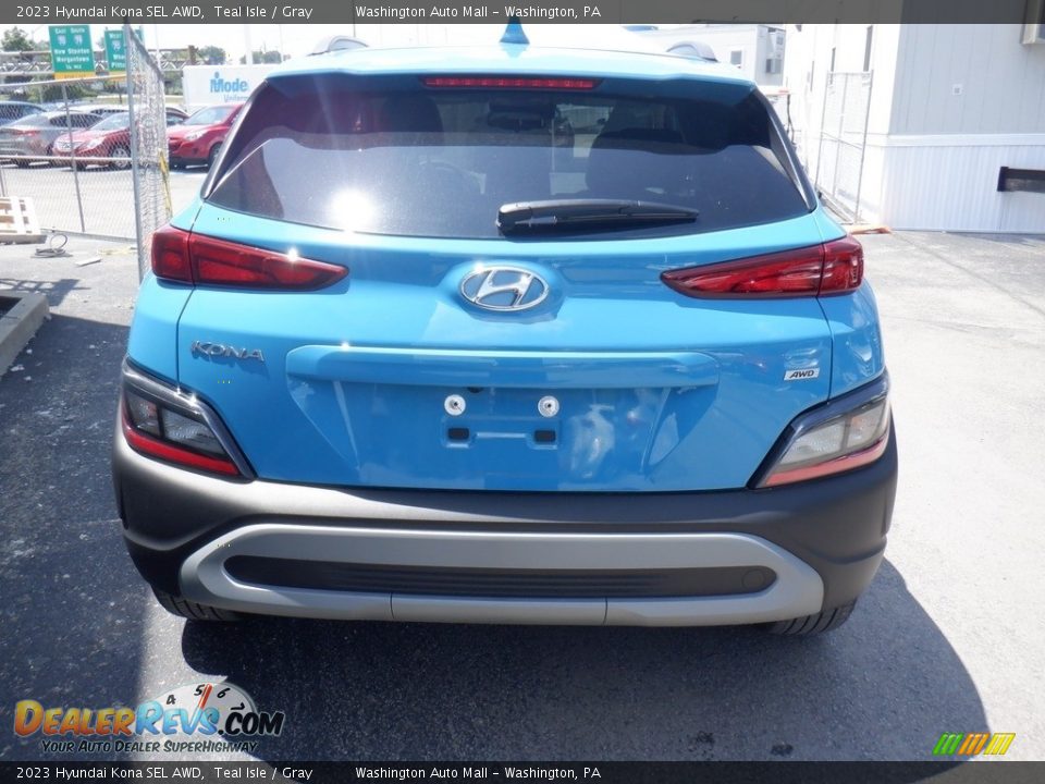 2023 Hyundai Kona SEL AWD Teal Isle / Gray Photo #8