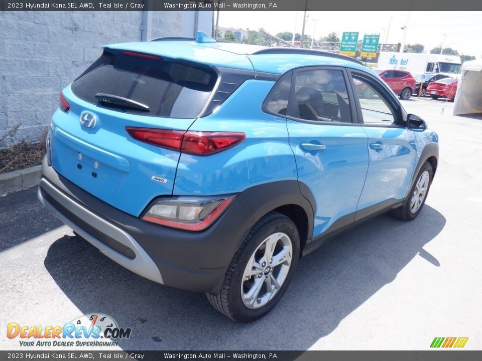 2023 Hyundai Kona SEL AWD Teal Isle / Gray Photo #9