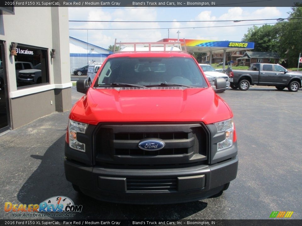 2016 Ford F150 XL SuperCab Race Red / Medium Earth Gray Photo #19