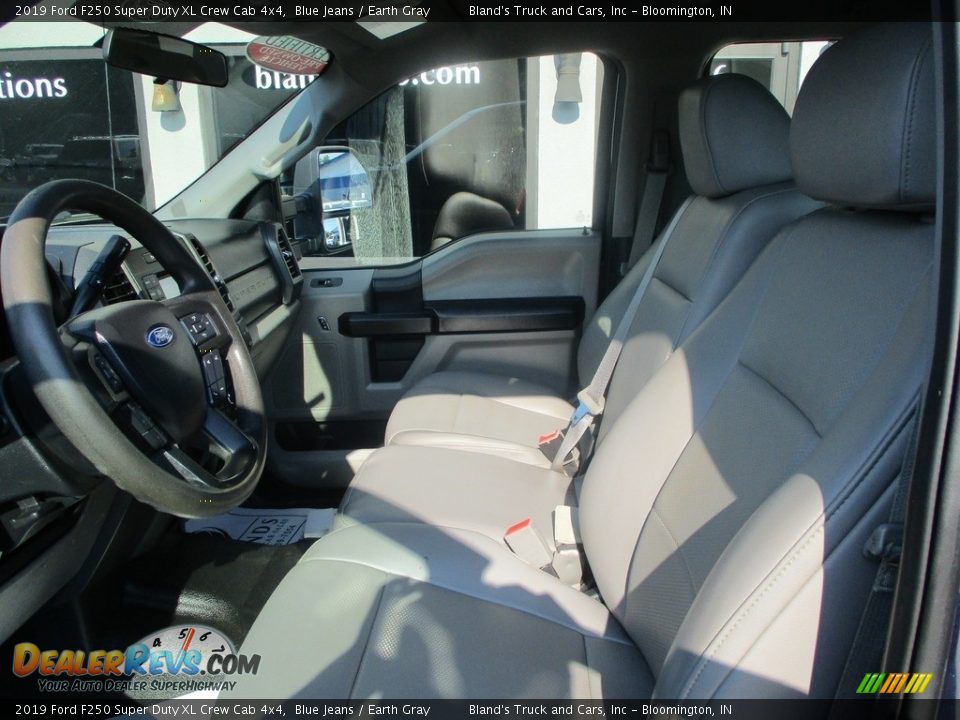 2019 Ford F250 Super Duty XL Crew Cab 4x4 Blue Jeans / Earth Gray Photo #7