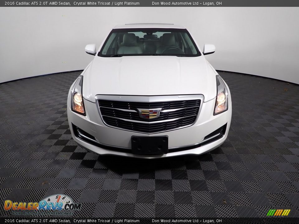 2016 Cadillac ATS 2.0T AWD Sedan Crystal White Tricoat / Light Platinum Photo #6