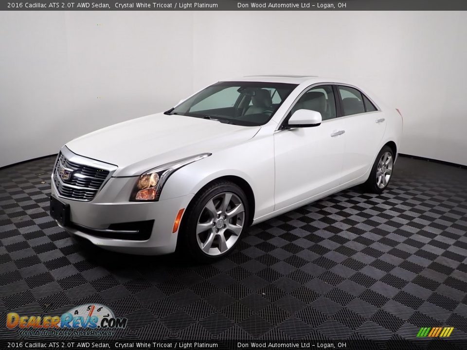 2016 Cadillac ATS 2.0T AWD Sedan Crystal White Tricoat / Light Platinum Photo #7