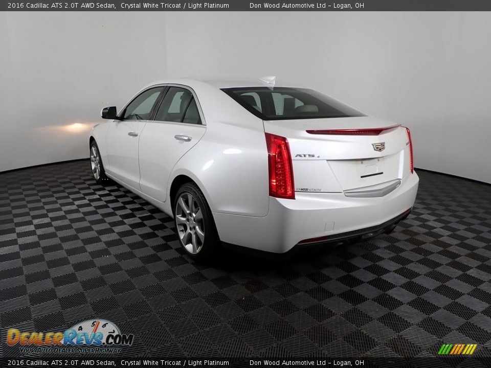 2016 Cadillac ATS 2.0T AWD Sedan Crystal White Tricoat / Light Platinum Photo #8