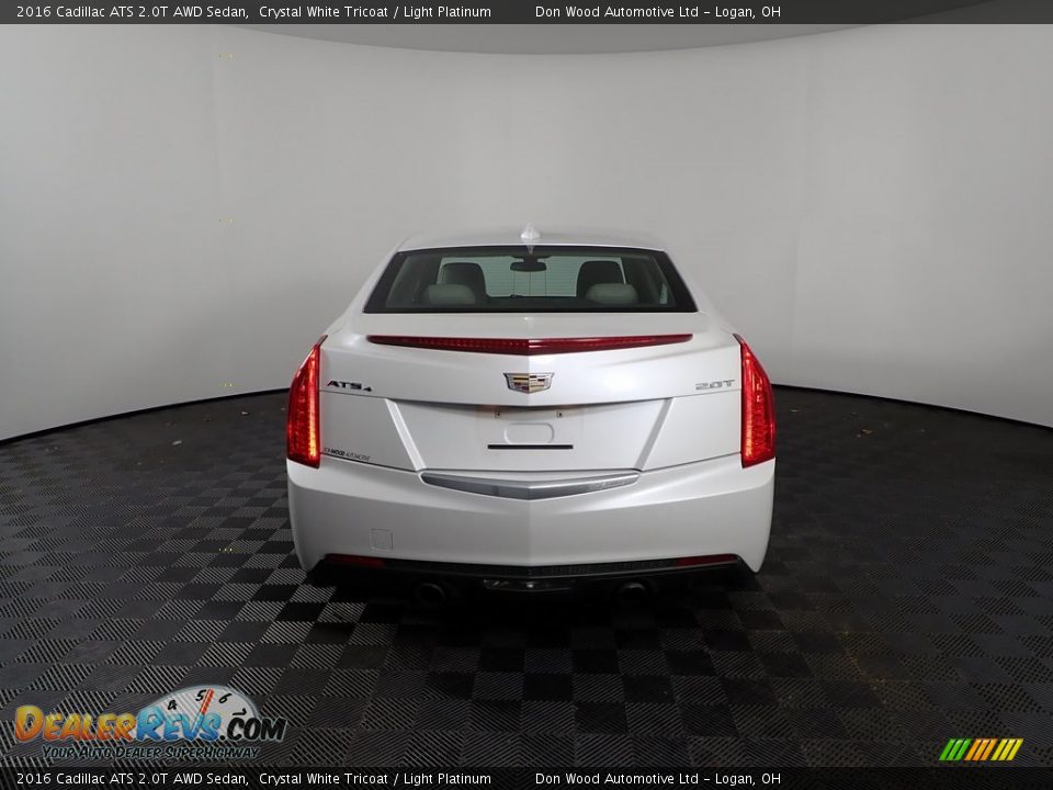 2016 Cadillac ATS 2.0T AWD Sedan Crystal White Tricoat / Light Platinum Photo #9