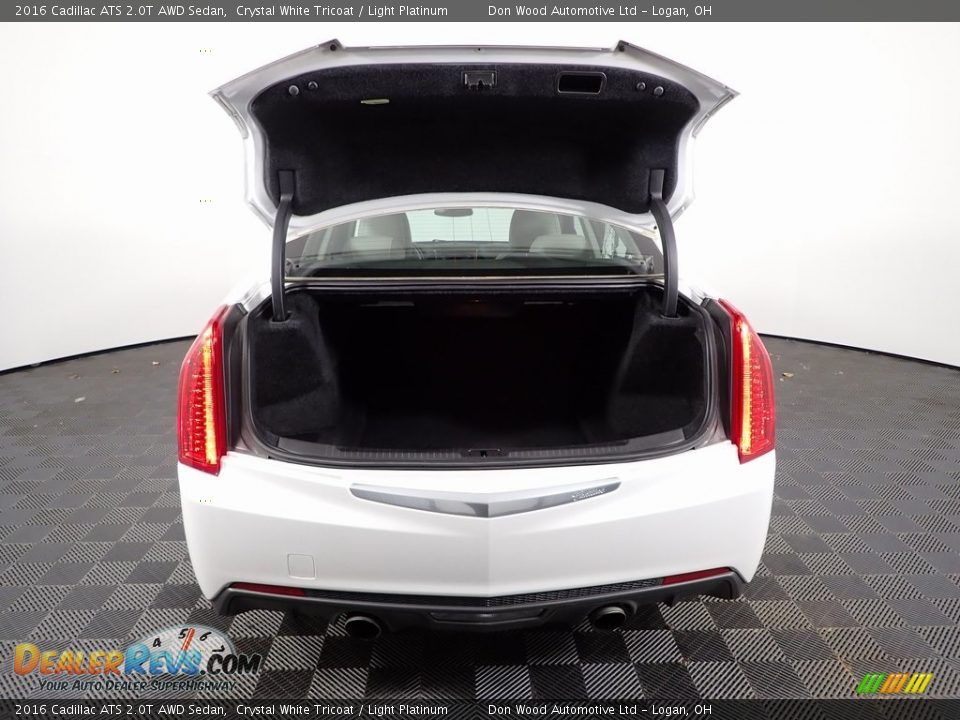 2016 Cadillac ATS 2.0T AWD Sedan Crystal White Tricoat / Light Platinum Photo #10