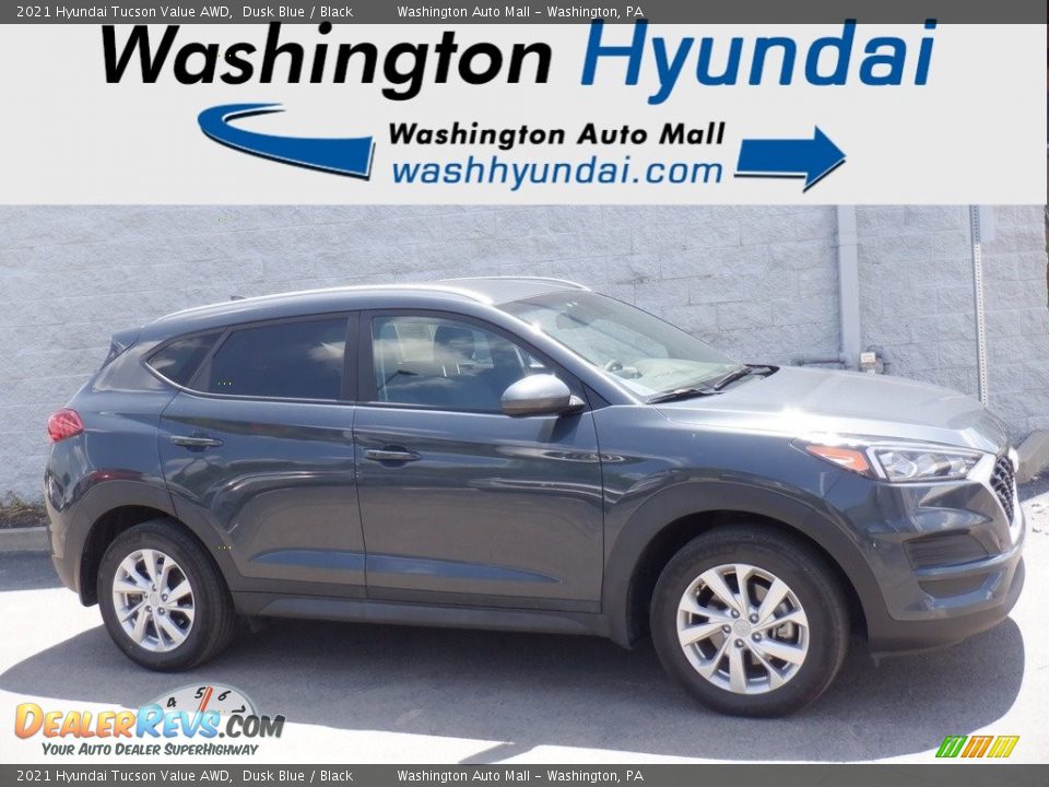 2021 Hyundai Tucson Value AWD Dusk Blue / Black Photo #2