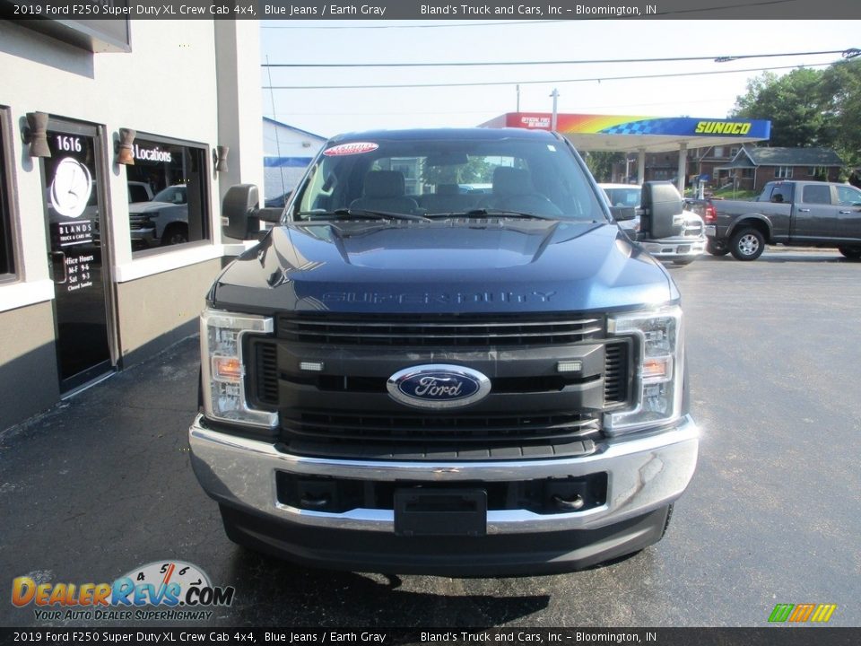 2019 Ford F250 Super Duty XL Crew Cab 4x4 Blue Jeans / Earth Gray Photo #24