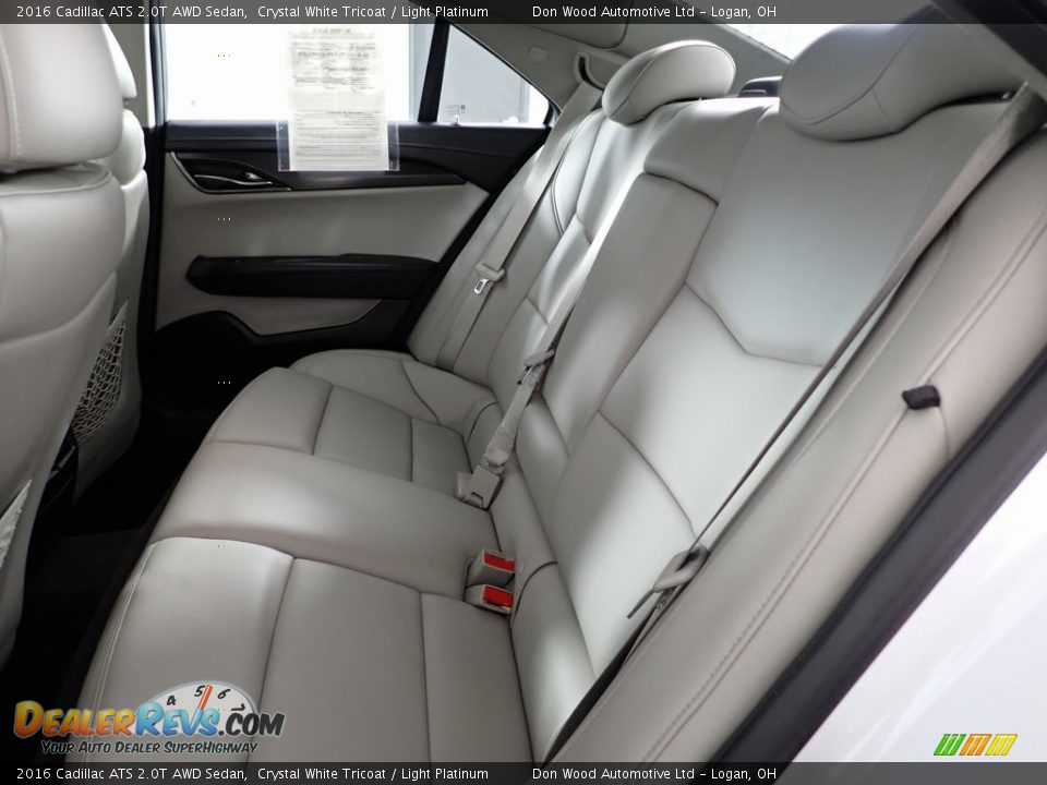 Rear Seat of 2016 Cadillac ATS 2.0T AWD Sedan Photo #25
