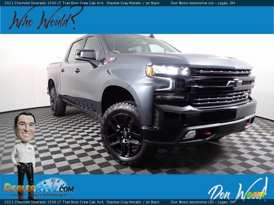 2021 Chevrolet Silverado 1500 LT Trail Boss Crew Cab 4x4 Shadow Gray Metallic / Jet Black Photo #1