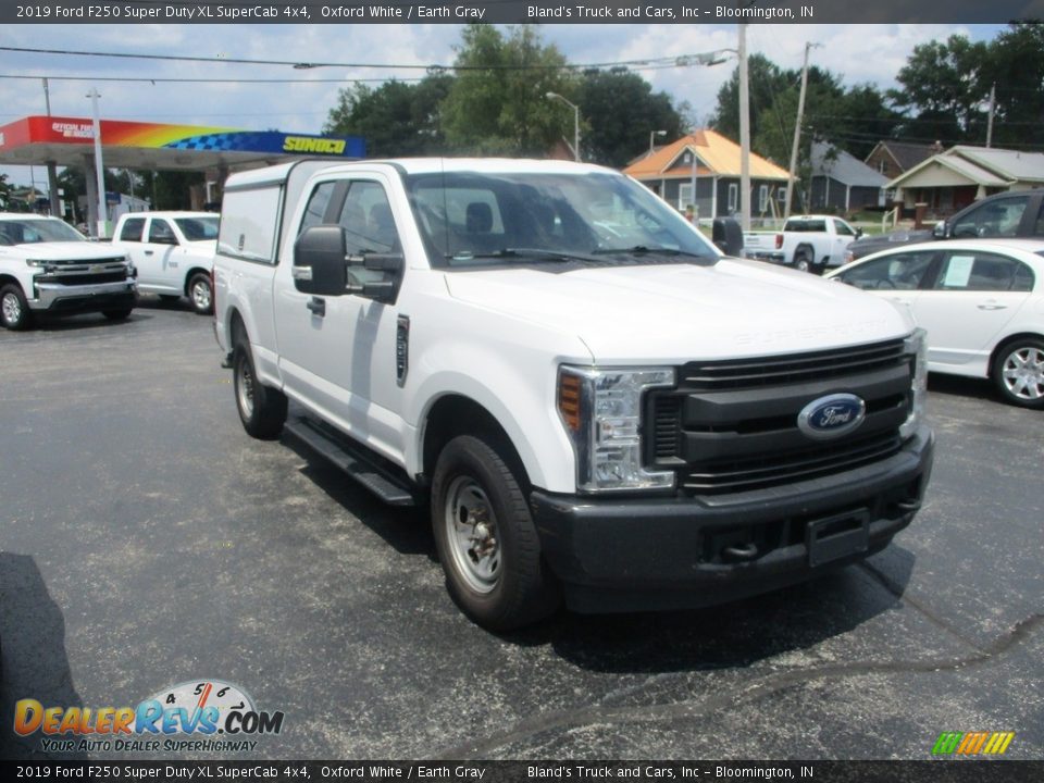 2019 Ford F250 Super Duty XL SuperCab 4x4 Oxford White / Earth Gray Photo #5