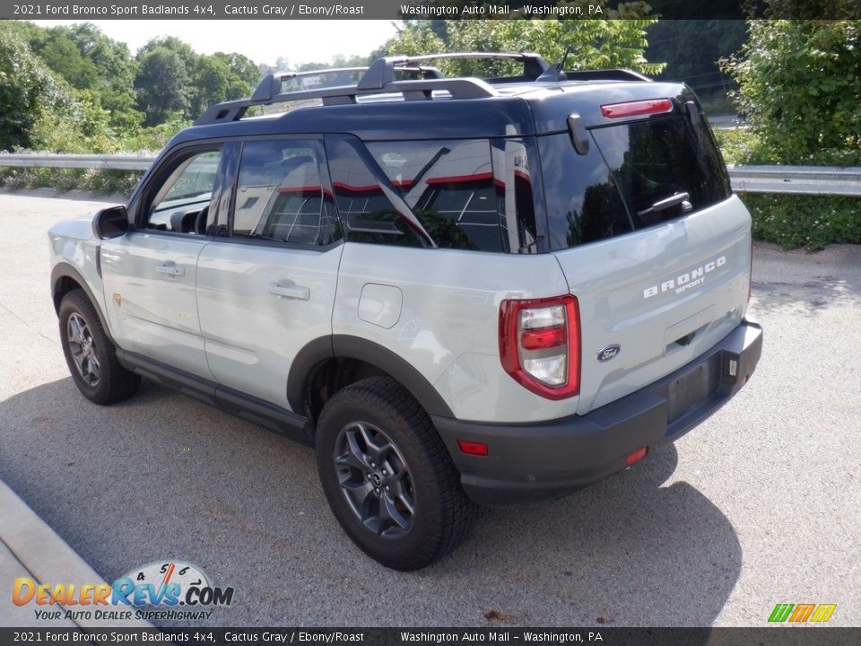 2021 Ford Bronco Sport Badlands 4x4 Cactus Gray / Ebony/Roast Photo #17