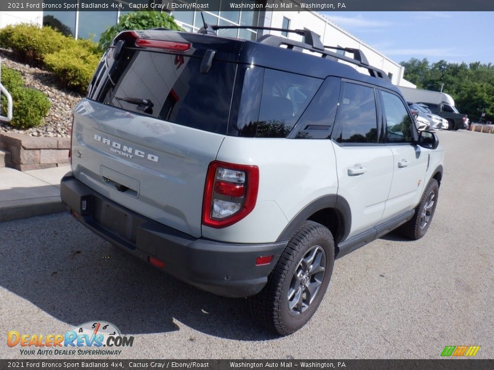 2021 Ford Bronco Sport Badlands 4x4 Cactus Gray / Ebony/Roast Photo #19