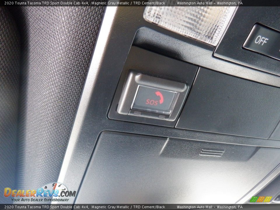 2020 Toyota Tacoma TRD Sport Double Cab 4x4 Magnetic Gray Metallic / TRD Cement/Black Photo #32